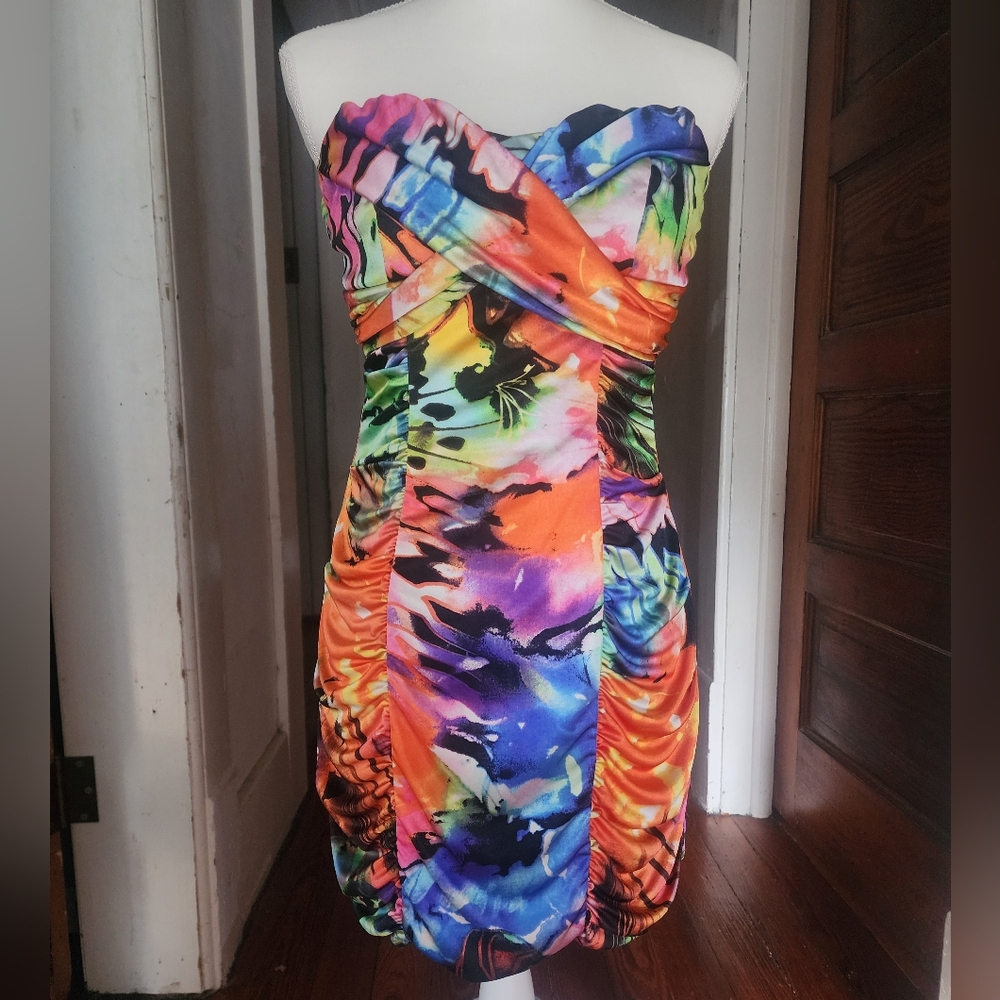Teeze Me Multicolor Bodycon Minidress